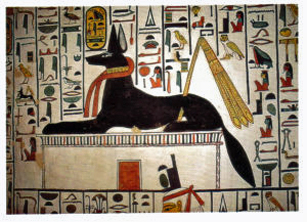 Anubis guiding the soul