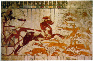 Horse defeating chaos