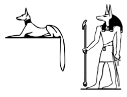 Two forms of Anubis